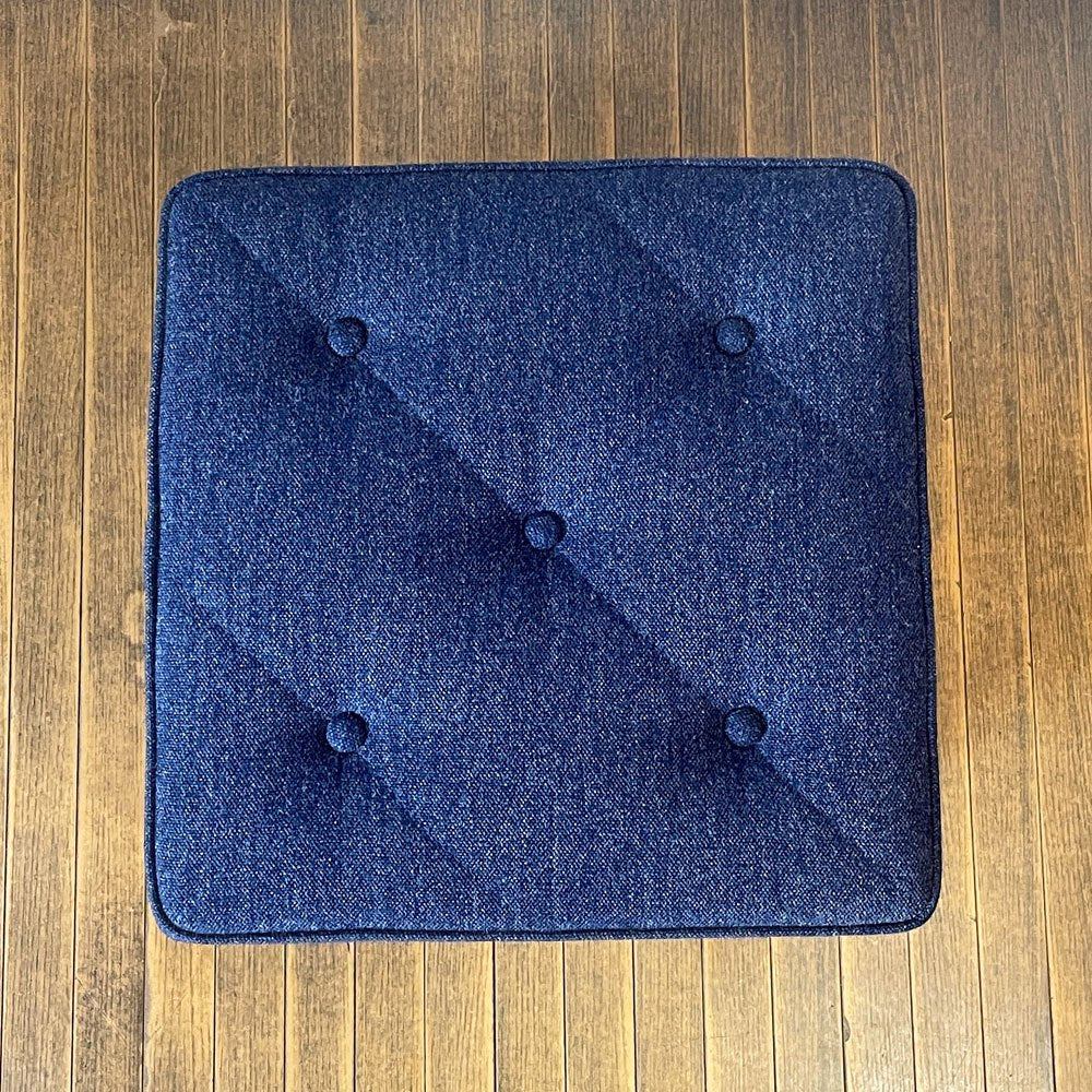 カリモク60 karimoku オットマン スツール タープブルー レトロモダン ミッドセンチュリーデザイン ◎