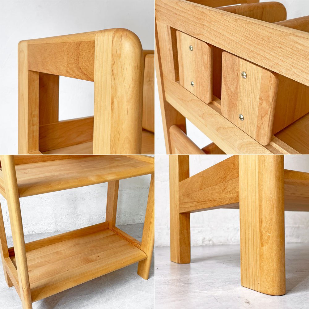 一生紀 ISSEIKI エリス キッズ ERIS KIDS-2 50 RACK アルダー材 W50㎝ ブックシェルフ オープンラック スリム 収納棚 可動棚 ★