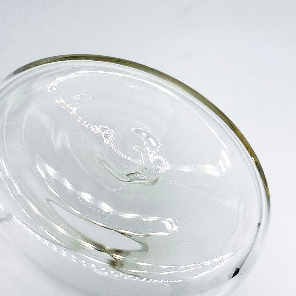 稲葉知子 片口カップ 吹きガラス H7.5cm 現代作家 ●