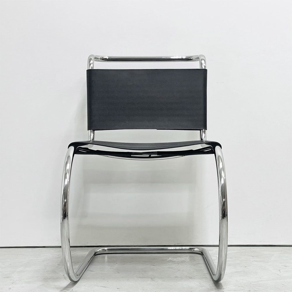 ノル Knoll ミースファンデルローエコレクション Mies van der Rohe Collection  MRサイドチェア MR SIDECHAIR カンチレバーチェア カウハイド 本革 ●