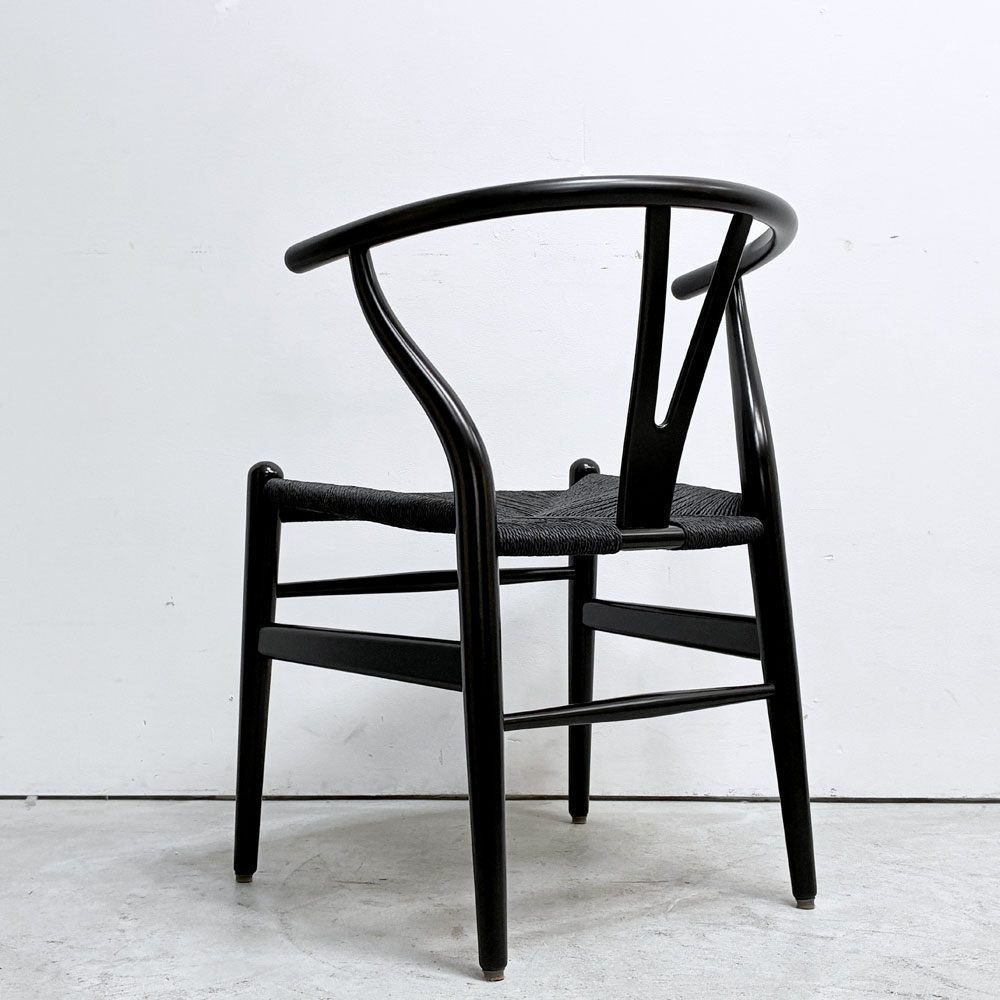 カールハンセン＆サン Carl Hansen & Son CH24 Yチェア ブラックラッカー×ブラックペーパーコード ビーチ材 ハンス・J・ウェグナー デンマーク 北欧家具 日本仕様サイズ D ●