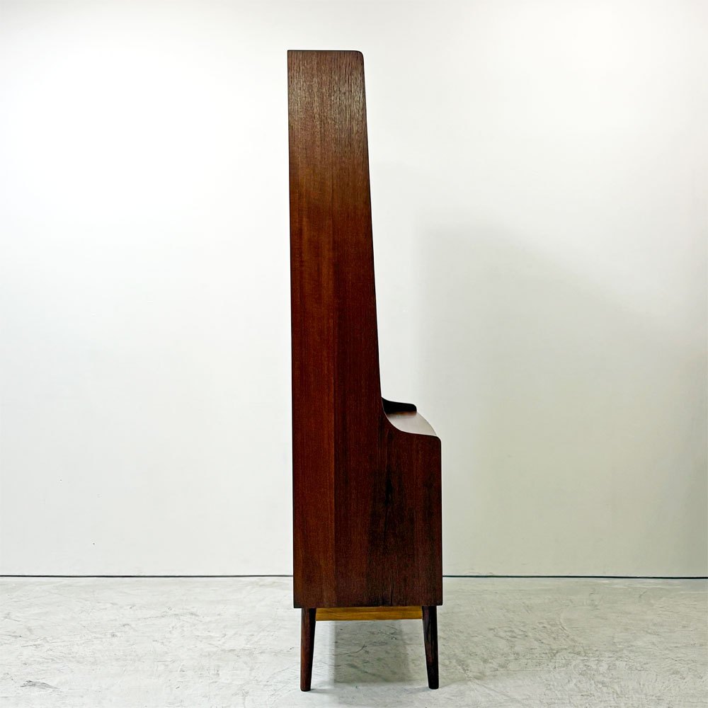 ボーンホルムス・モーベルファブリック Bornholms Mobelfabrik チーク材 ブックシェルフ 4段 本棚 飾り棚 H182cm ヨハネス・ソース デンマーク 北欧ビンテージ ●