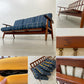 ゲタマ GETAMA GE240 3シーターソファ チーク材×オーク材 ハンス・J・ウェグナー Hans J Wegner 北欧 デンマークビンテージ 希少 ●