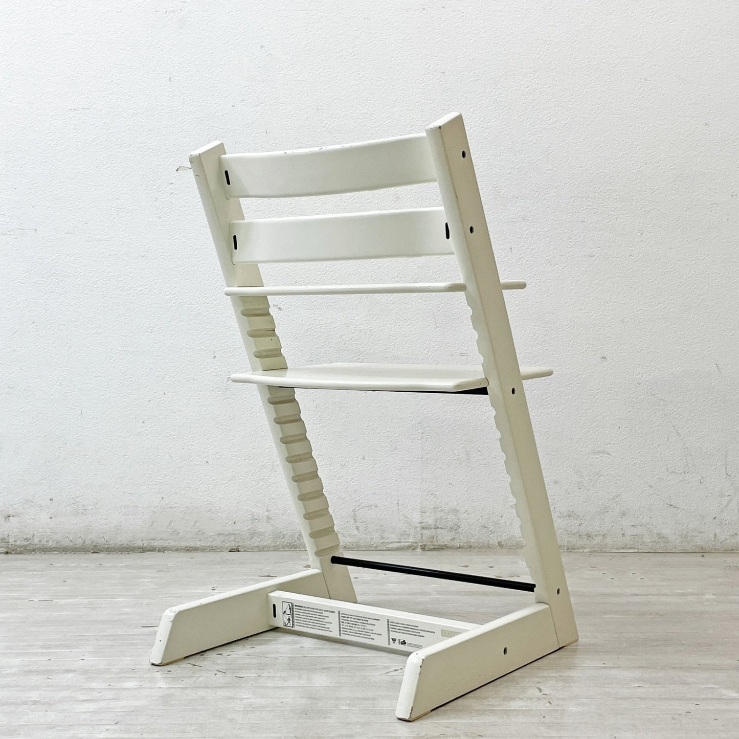 ストッケ STOKKE トリップトラップ TRIPP TRAPP ベビーチェア キッズチェア S/N4～ ホワイト ノルウェー 北欧家具 ●