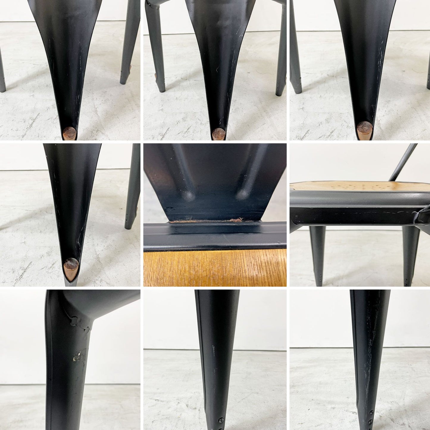 ノーザンオハイオインダストリアル Northern Ohio Industrial マルチプルズチェア Multipls Chair ダイニングチェア スタッキング ブラックスチール インダストリアルデザイン A ●