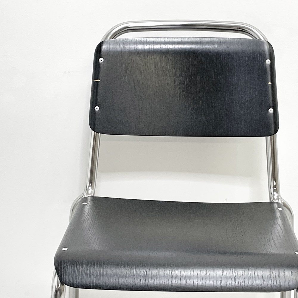 ヘイ HAY ハーフタイムチェア HALFTIME CHAIR ダイニングチェア スタッキング プライウッド スチール ブラック 北欧 デンマーク モダン 現状品 B ●