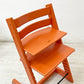ストッケ STOKKE トリップトラップ TRIPP TRAPP ベビーチェア キッズチェア オレンジ S/N4～ ノルウェー 北欧家具 ●