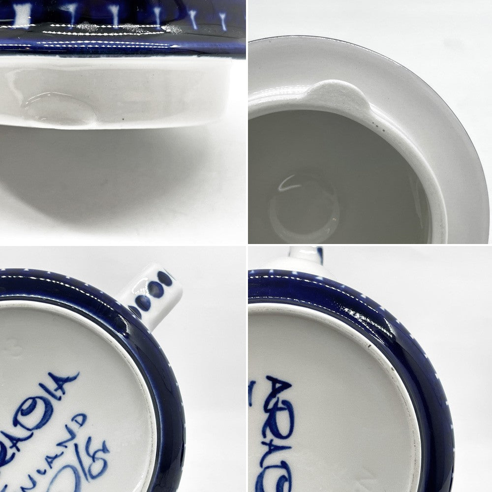 アラビア ARABIA バレンシア Valencia ティーポット 蓋付き 約φ23cm ウラ・プロコッペ Ulla Procope フィンランド 北欧食器 ビンテージ ●