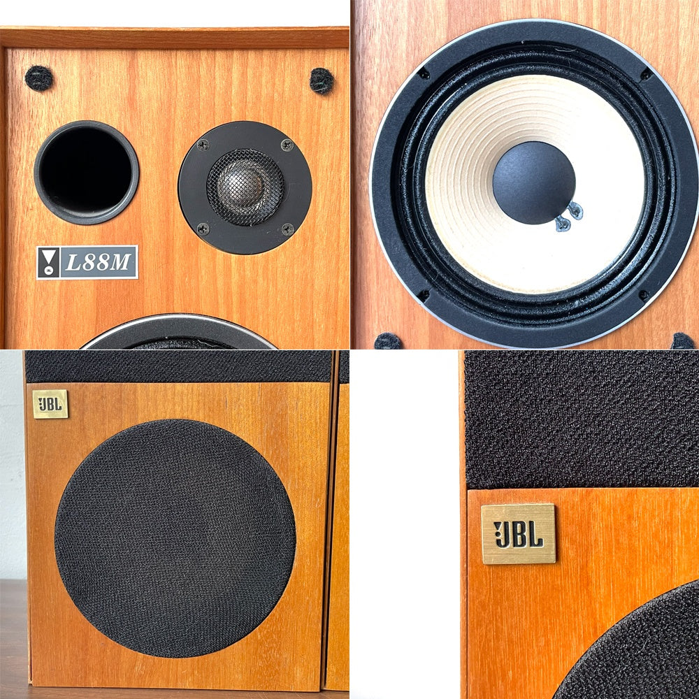 ジェービーエル JBL ブックシェルフ型 2way コンパクトスピーカー L88M ペア シリアル同番 モダンデザイン 動作確認済 ★