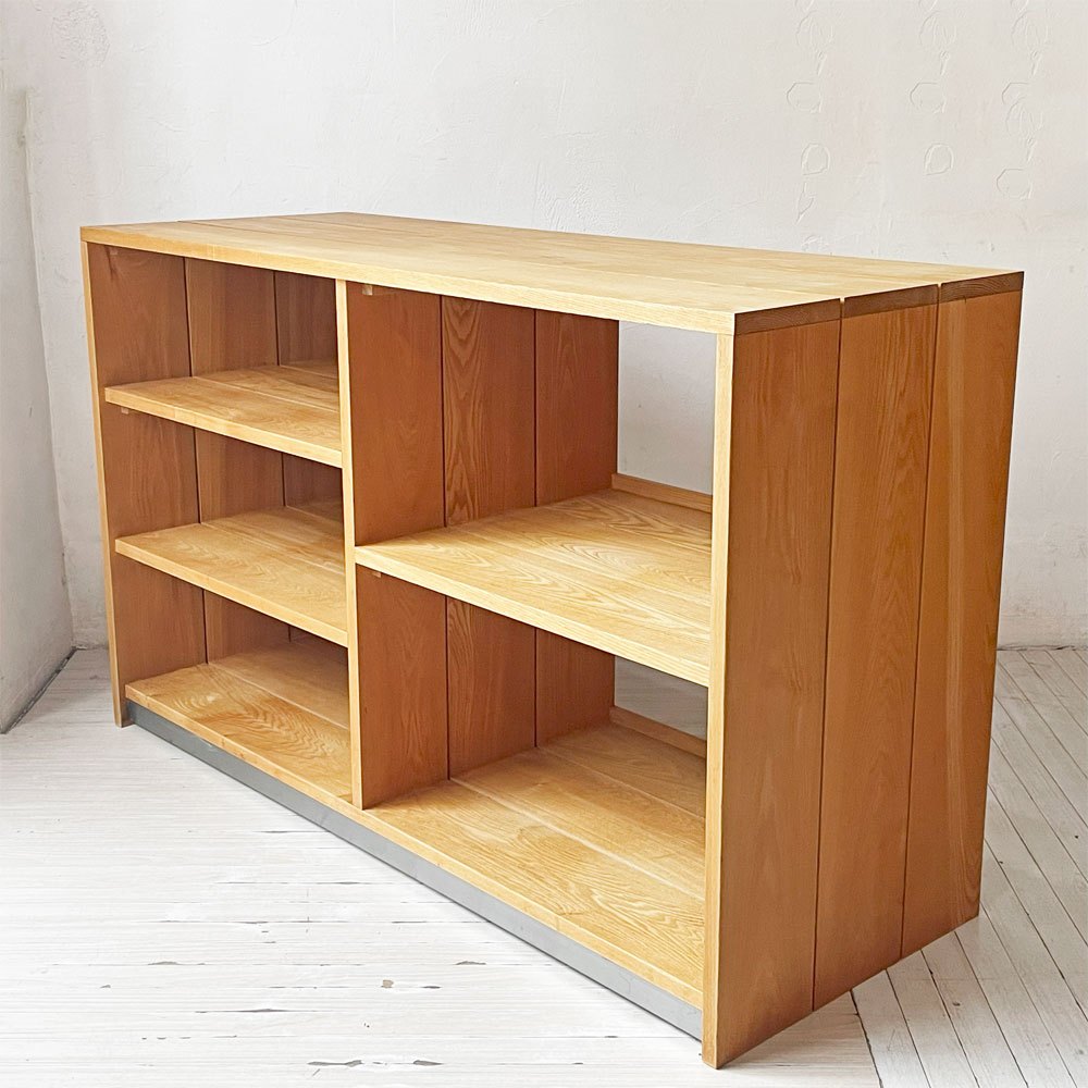 イデー IDEE プランクス PLANX サイドボード1 Sideboard1 タモ無垢材 オープンシェルフ AVボード ブックシェルフ 廃盤 ★