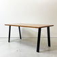 かなでもの KANADEMONO ザ・テーブル THE TABLE デスク ダイニングテーブル ラバーウッド材 スチールレッグ Flat A インダストリアルデザイン 廃番仕様 ●