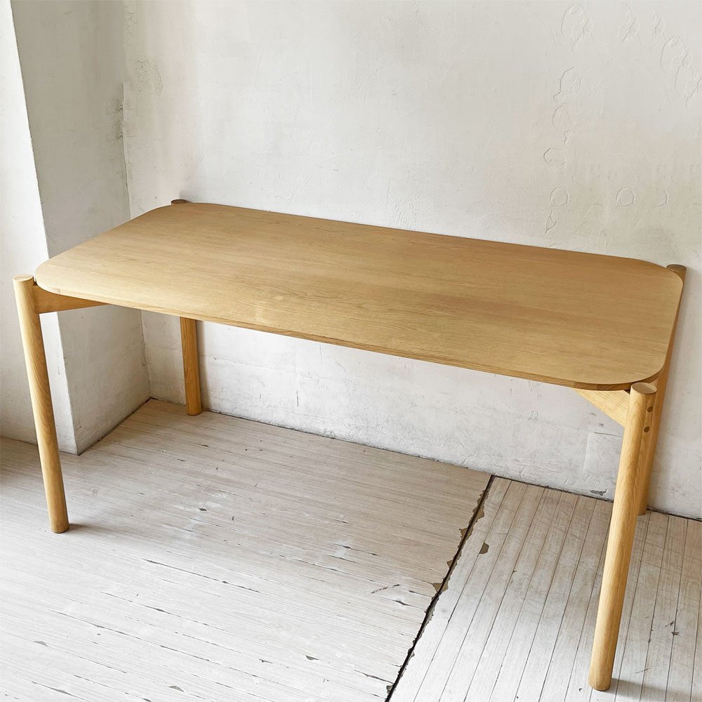 カリモクニュースタンダード Karimoku キャストール ダイニングテーブル CASTOR 国産ナラ材 ピュアオークカラー 定価￥145,200- ★