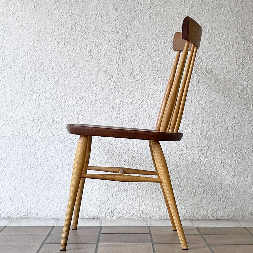 高山ウッドワークス TWW クラウィンザー KURA WINDSOR ファンバックチェア SC4K ダイニングチェア ウォールナット材×オーク材 岩倉榮利 柏木工製造 ◇