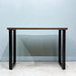 かなでもの KANADEMONO ザ・テーブル THE TABLE Black Steel Rectangle コンパクトデスク W100cm ラバーウッド スクエア脚 配線スリット付き ◎