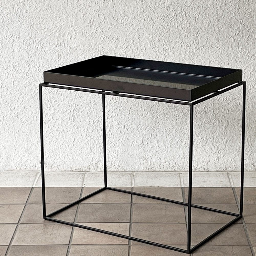 ヘイ HAY トレイテーブル TRAY TABLE L サイドテーブル ナイトテーブル ブラック モダンデザイン 北欧家具 デンマーク 定価￥49,500- ◇