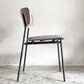 カリガリス Calligaris フィフティーズ FIFTIES ダイニングチェア サンドカラー×マットブラック ファブリック ベルベット スチール脚 モダンデザイン イタリア B ■