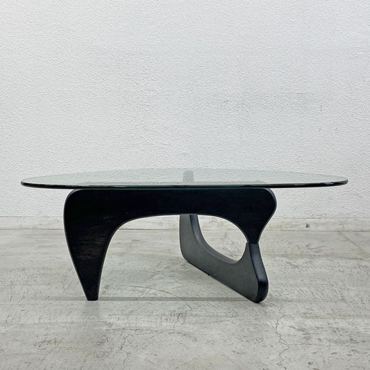 イサムノグチ Isamu Noguchi ガラス コーヒーテーブル Coffee Table リプロダクト品 ガラス天板厚1.1cm 名作 デザイナーズ家具 〓