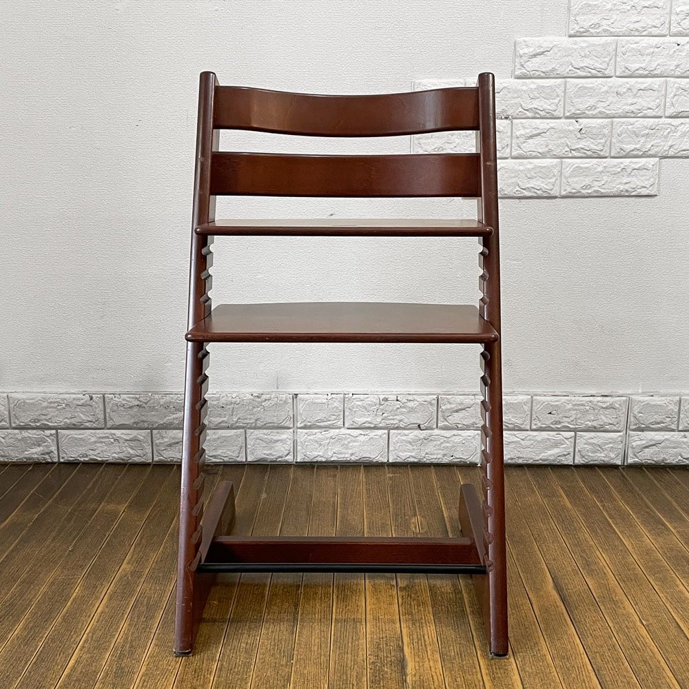 ストッケ STOKKE トリップトラップ TRIPP TRAPP ベビーチェア キッズチェア S/N4～ ブラウン ノルウェー 北欧家具 B ◎