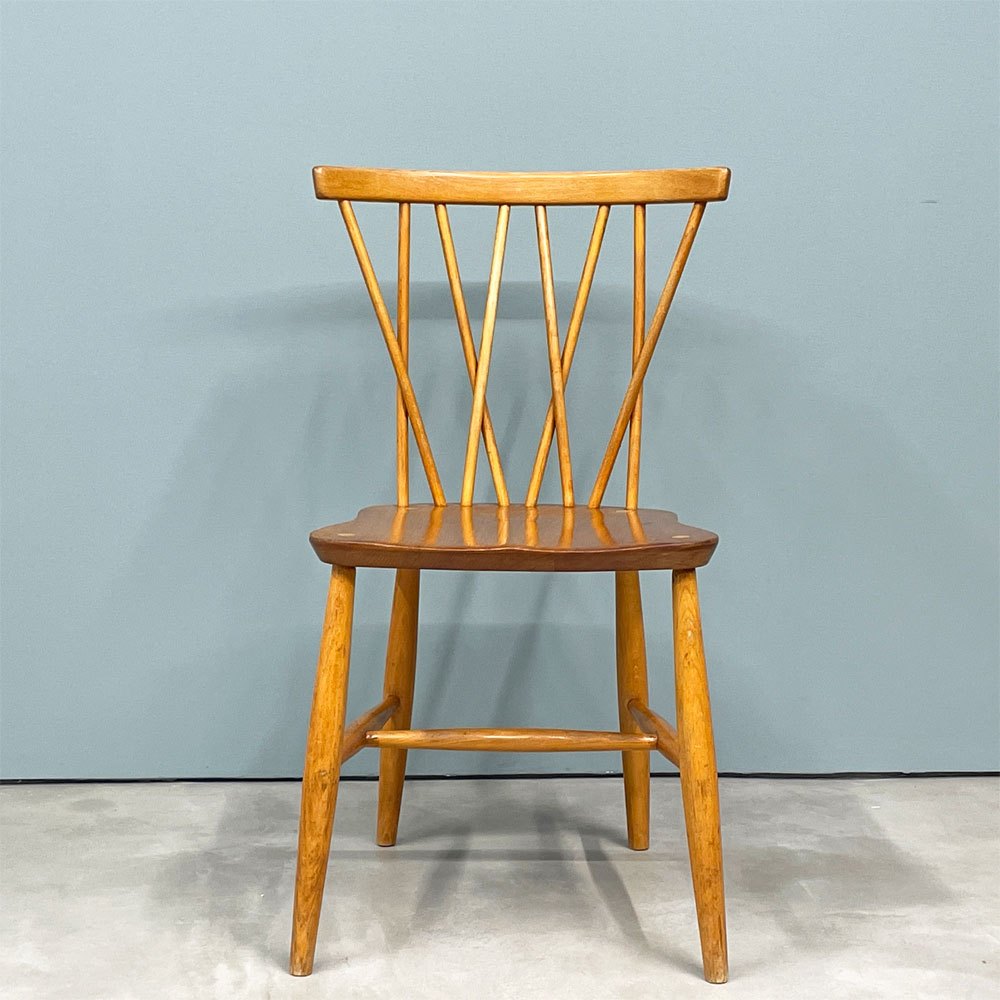 アーコール ercol クロスバックチェア エックスバック ラティスドチェア エルム材 UKビンテージ Vintage 英国家具 ◎