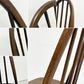 アーコール Ercol クエーカーチェア ダイニングチェア ハイバック オールドコロニアル ブラウン エルム材 × ビーチ材 UKビンテージ 英国家具 A ●