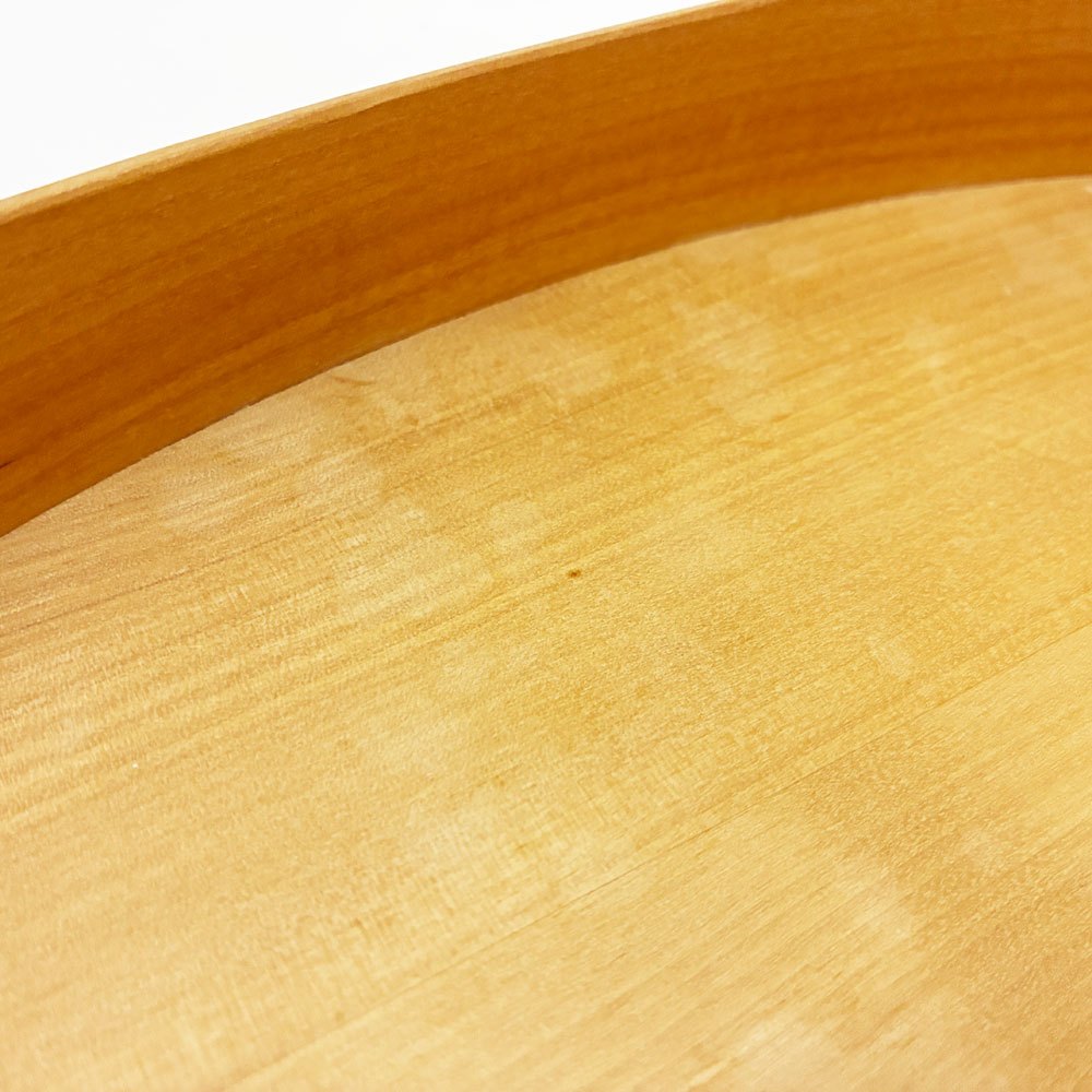 北欧ビンテージ スウェーデン 白樺材 トレー ハンドル付 ハンドクラフト W37cm 北欧雑貨 ★