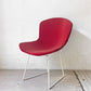 ノル Knoll 420 サイドチェア ワイヤーチェア ダイニングチェア ホワイト × レッド ファブリック フルカバー仕様 ハリー・ベルトイア ミッドセンチュリー ビンテージ ★