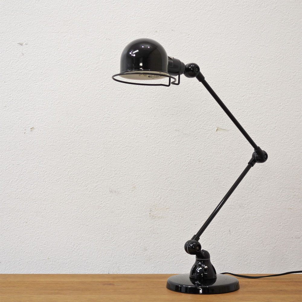 ジェルデ JIELDE 333 シグナル デスクランプ SIGNAL DESK LAMP 2本アーム式卓上ランプ 作業用ライト 工業デザイン ブラック ●