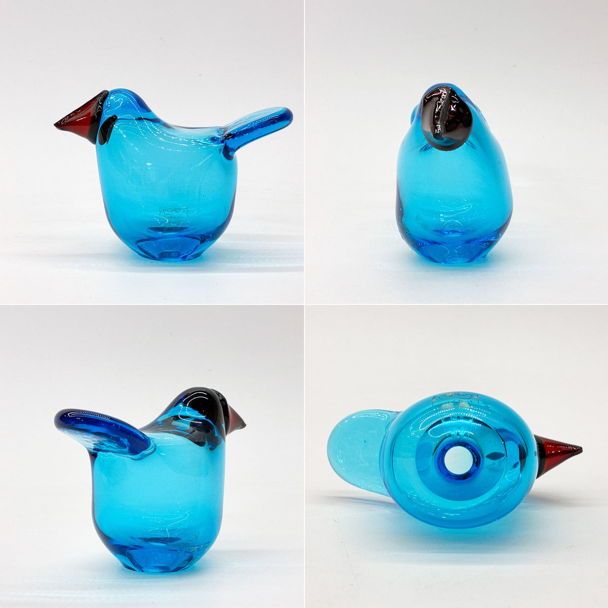 ヌータヤルヴィ Nuutajarvi バーズバイトイッカ Birds by Toikka シエッポ Sieppo ブルー オイバ トイッカ Oiva Toikka イッタラバード 北欧雑貨 ビンテージ 希少  ★