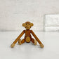 カイボイスン KAY BOJESEN DENMARK モンキー Monkey ミニ チーク 木製オブジェ H9.5cm サンタキャップ付 デンマーク 北欧雑貨 合計定価￥19,250- ◎