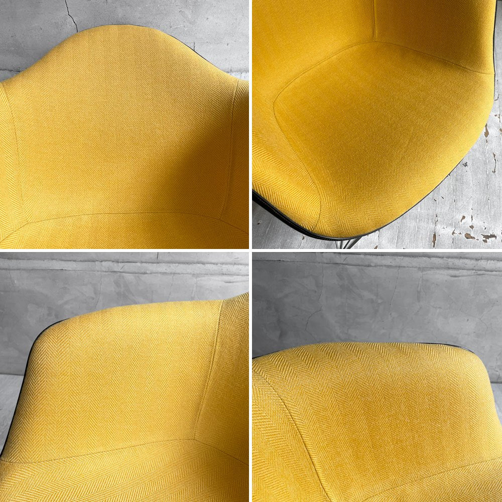 ハーマンミラー Herman Miller アームシェルチェア モダンファニチャーセールス FRP アプホルスター キャッツクレイドル イームズ ビンテージ ファブリック張り替え済み ♪