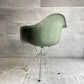 ハーマンミラー Herman Miller アームシェルチェア 現行FRP製 ファイバーグラス ダークシーフォーム エッフェルベース C&R イームズ ミッドセンチュリー ♪