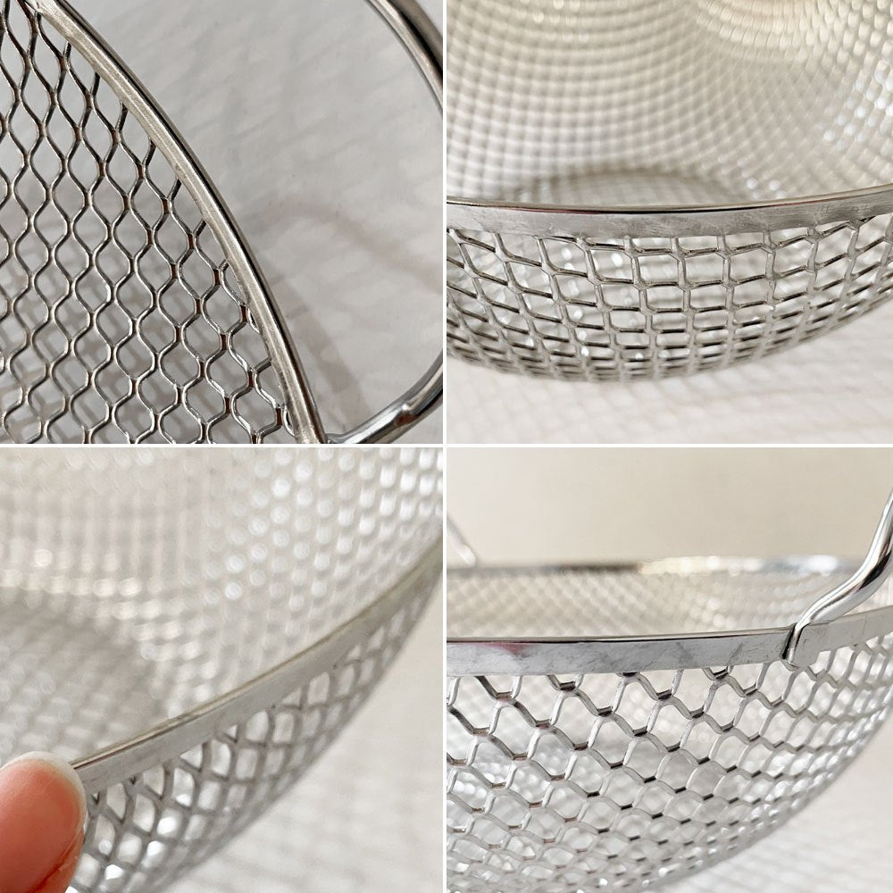 アレッシィ ALESSI AC04 フルーツボウル コランダー ザル 脚付 ステンレス製 アキッレ・カスティリオーニ Achille Castiglioni イタリア 参考価格￥43,989- ◎