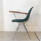 ハーマンミラー Herman Miller サイドシェルチェア セカンド 2nd ビンテージ アプホルスター スクールベース スタッキングベース 肘掛けテーブル付 イームズ ミッドセンチュリー D ★