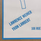 ローレンス・ウィナー Lawrence Weiner エキシビジョンポスター À fripon fripon & demi 1997 額装品 ウッドフレーム ◎