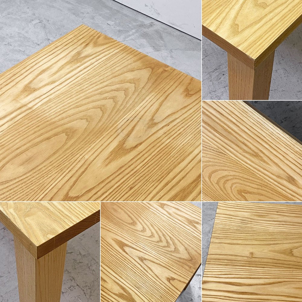 アンプ インテリアデザイン ANP INTERIOR DESIGN ダイニングテーブル アッシュ無垢集成材 ナチュラル W150cm 国産家具 ●