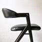 スクエアルーツ SQUARE ROOTS ランナチェア LANNA CHAIR ダイニングチェア アームチェア オーク材×牛革 レザー 美品 参考価格￥77,000- B ★