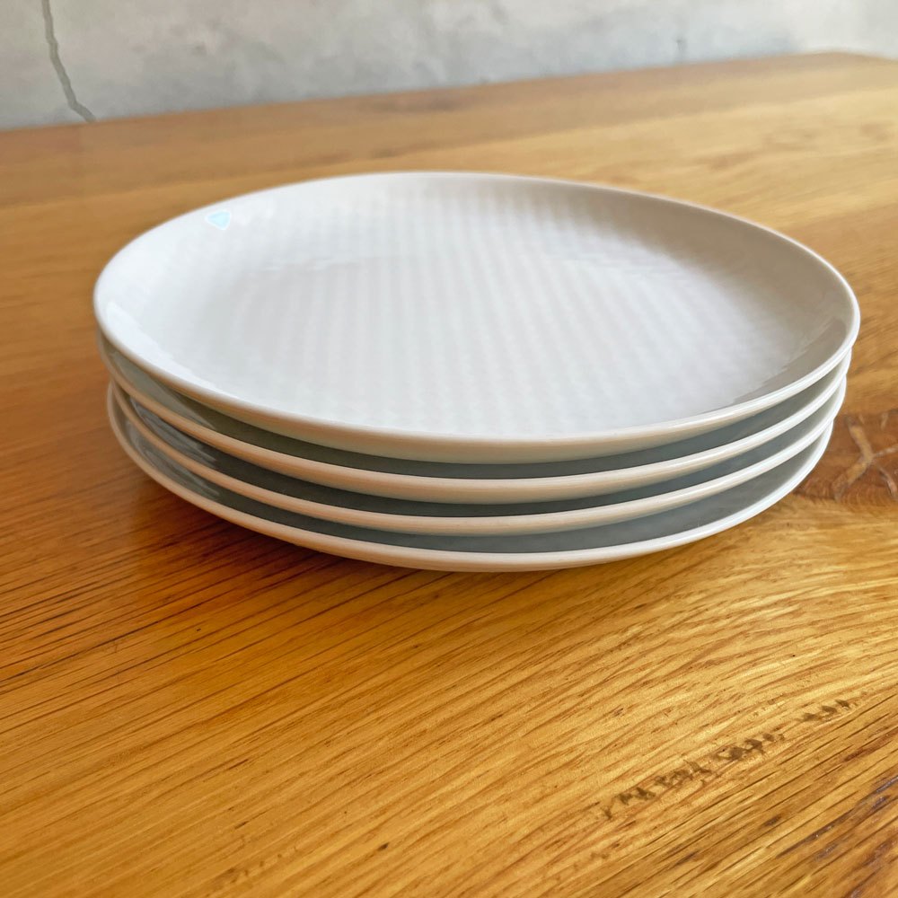 ボダノバ boda nova チェス Chess プレート 17cm 4枚セット ホワイト シグネ・ペーション・メリン Signe perssion Merin スウェーデン ビンテージ 北欧食器 ♪