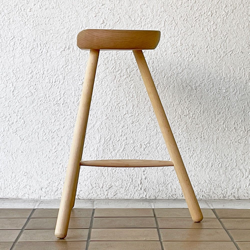 ワーナー Werner シューメーカーチェア Shoemaker Chair NO.59 スツール カウンタースツール ビーチ無垢材 ラーズ・ワーナー デンマーク ◇