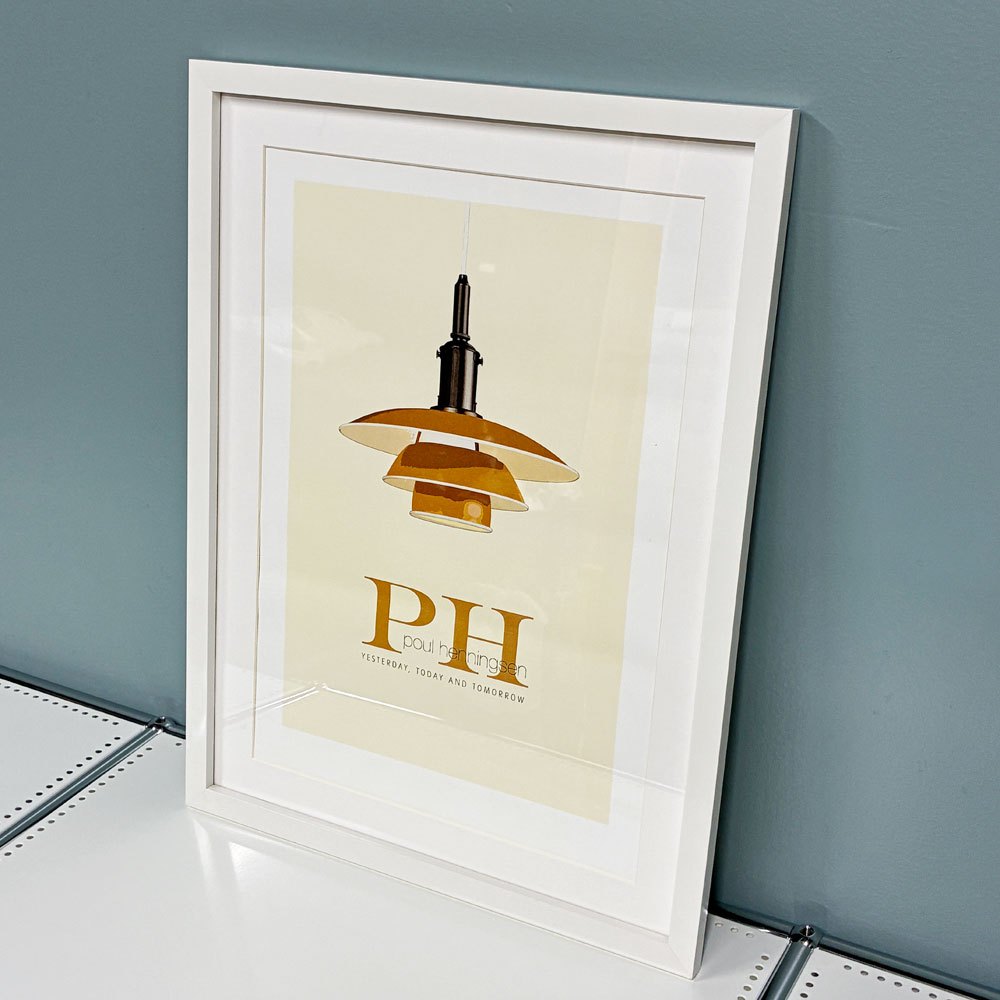 ルイスポールセン louis poulsen PHランプ ポスター 額装品 アートフレーム グラフィック デンマーク ◎
