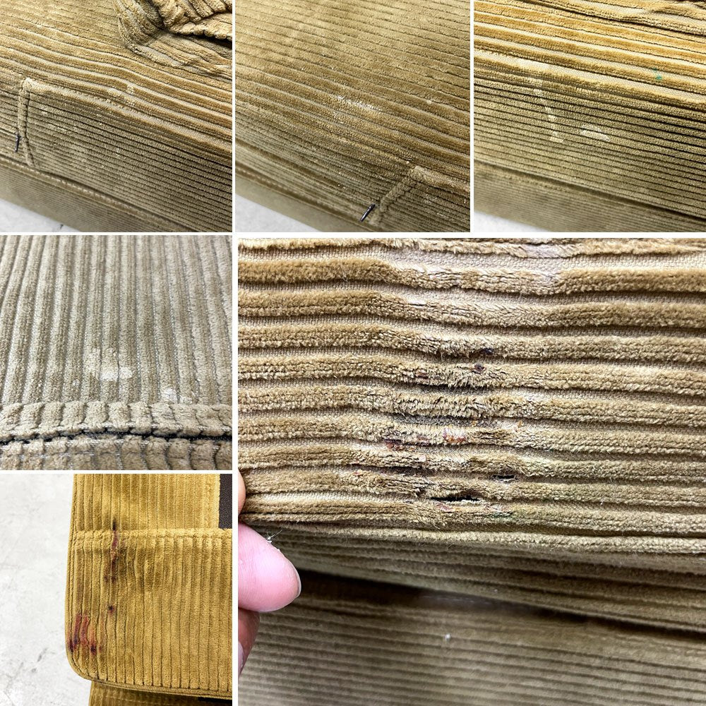 トラックファニチャー TRUCK FURNITURE HNSOFA 1Pソファ ナラ材 無垢材 F-21 グリーンコーデュロイ 定価￥258,060- ●