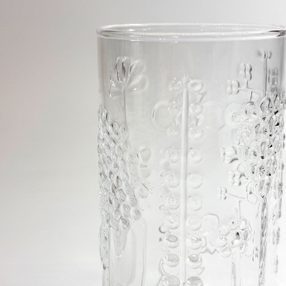 イッタラ iittala フローラ Flora タンブラー クリア プレスガラス オイバ・トイッカ 北欧食器 フィンランド ★