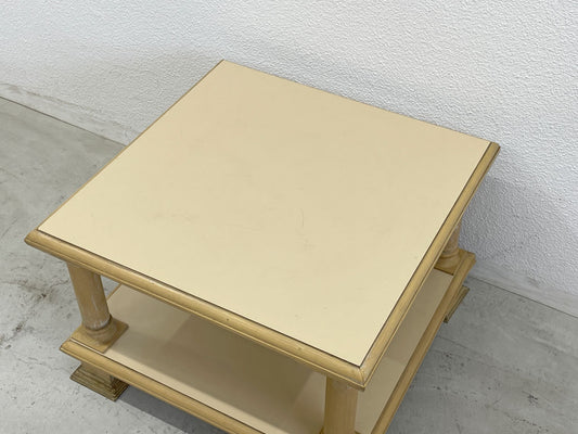 ビンテージスタイル エンドテーブル end table サイドテーブル Side table シャビーシック メラミントップ フラワースタンド  〓