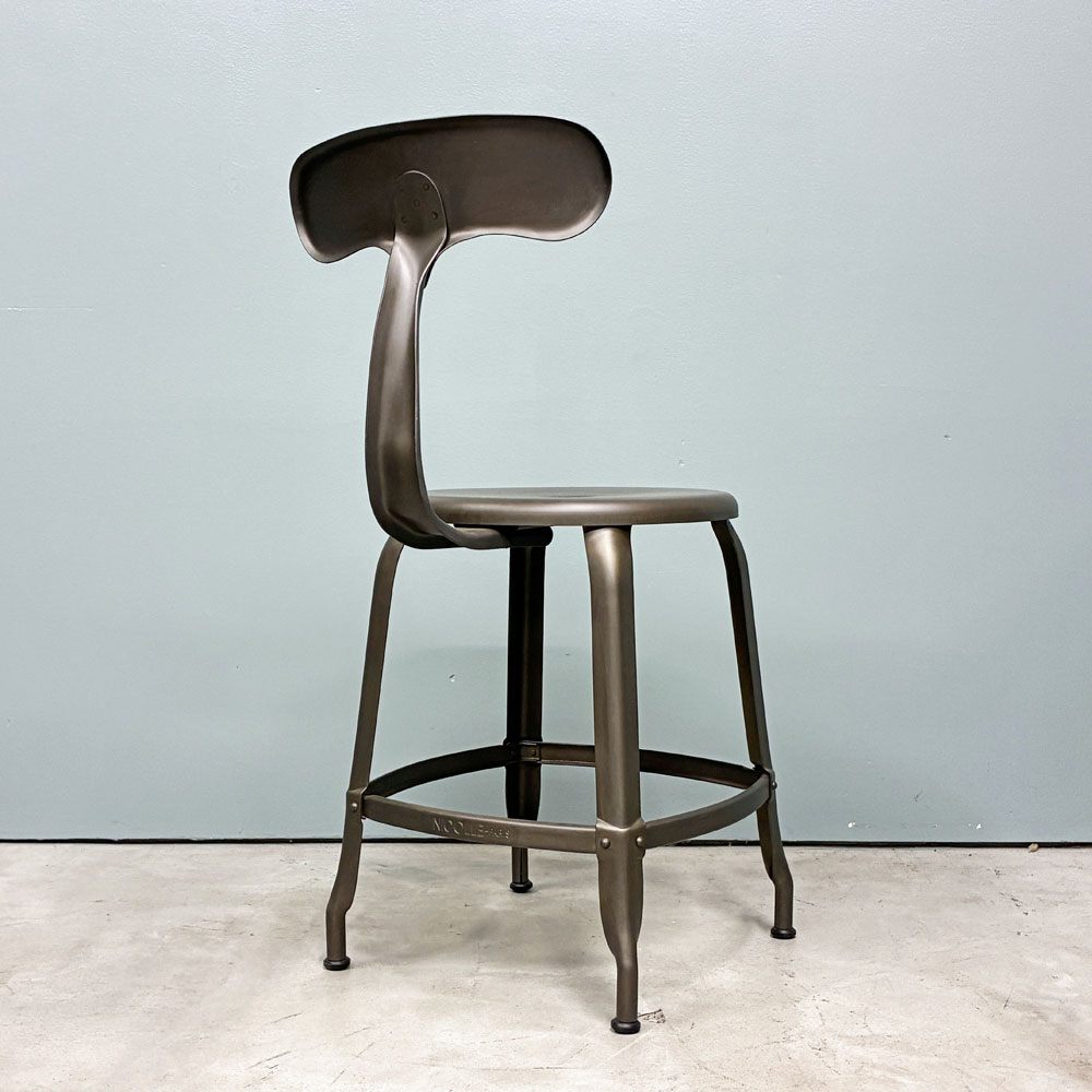 フェールトラヴァイユ FER TRAVAIL ニコルチェア NICOLLE Chair SH45cm ダイニングチェア スチール マットクリア仕上げ 別注モデル インダストリアル フランス B ◎