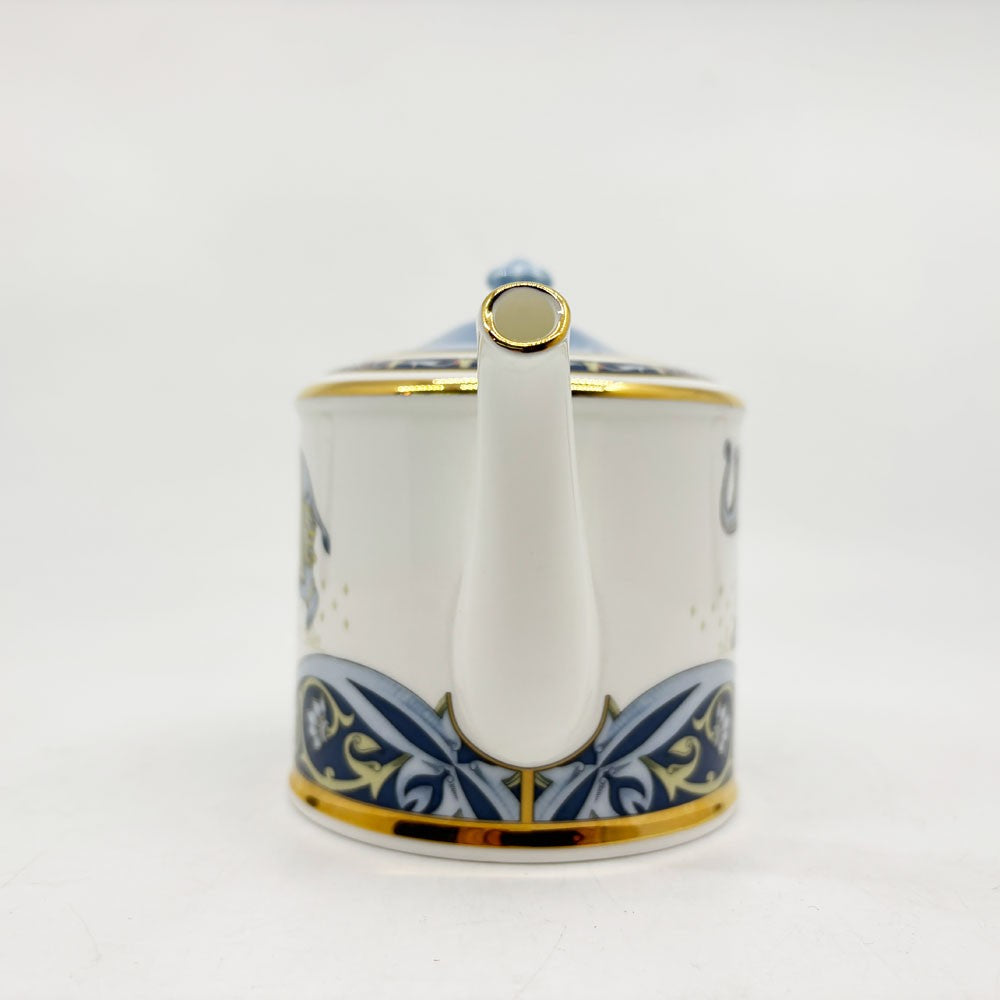 ウェッジウッド WEDGWOOD ブルーエレファント BLUE ELEPHANT ジャパニーズティーポット 英国食器 廃番 ●