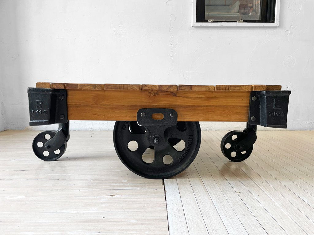 アクメファニチャー ACME Furniture ギルド GUILD ドーリーテーブル DOLLY TABLE S ローテーブル チーク古材 廃番 参考定価147,400円 ★