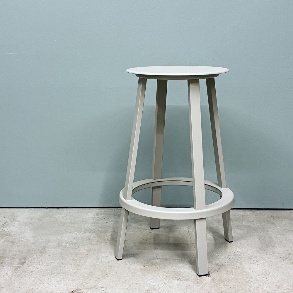 ヘイ HAY リボルバー バースツール ロー REVOLVER BAR STOOL LOW H65cm スカイグレー 回転式座面 レオン・ランズメイヤー デンマーク 定価¥51,700- ◎