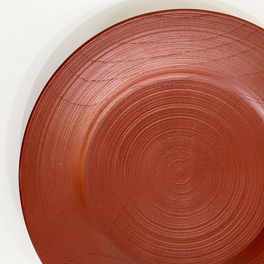 赤木明登 Akito Akagi パスタ皿 赤 nurimono 約21cm 漆器 輪島塗 現代作家 D ◎