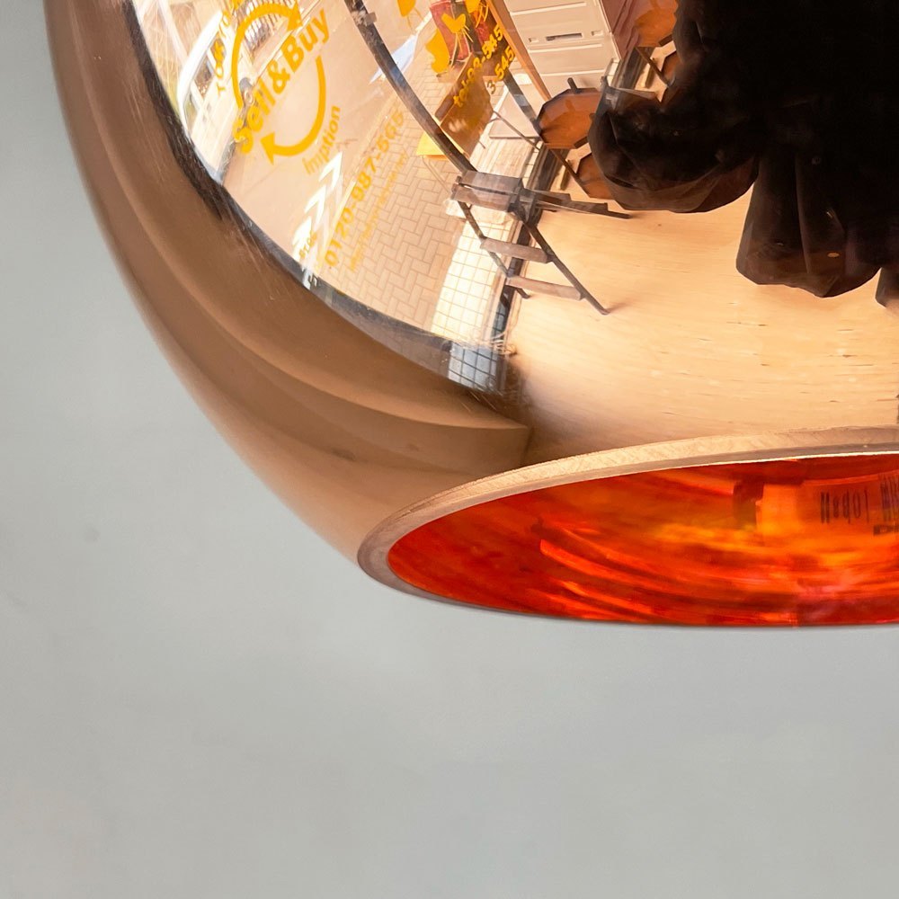 トムディクソン Tom Dixon コッパー ラウンドペンダントライト 25 Copper Round Pendant 25 コッパー 箱付き 未使用品 ■