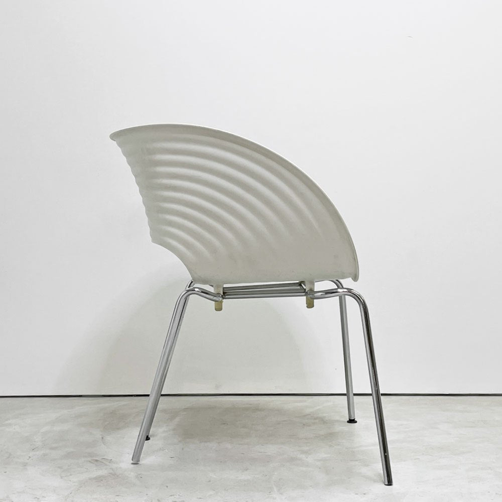 ヴィトラ vitra トムバックチェア Tom Vac ダイニングチェア スタッキングチェア ロン・アラッド ホワイト モダンデザイン 現状品 B ●