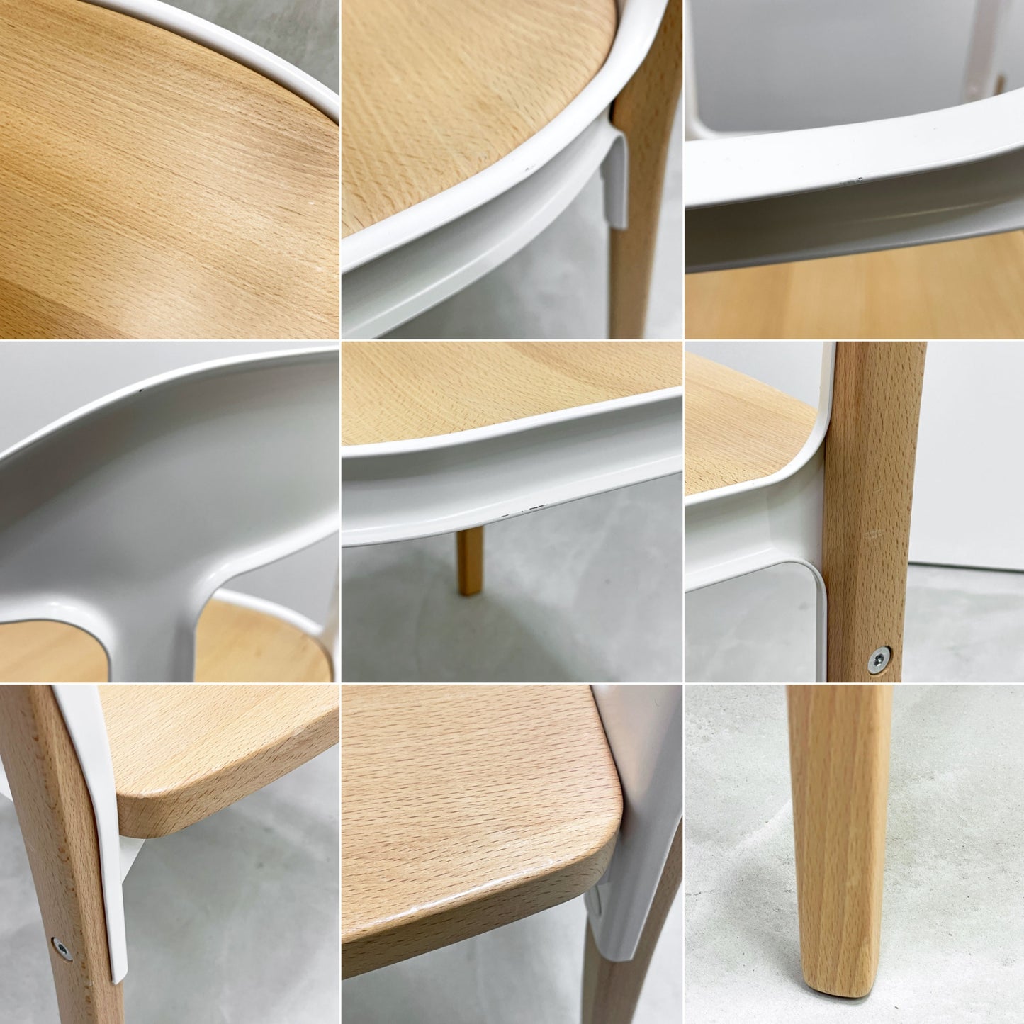 マジス Magis スティールウッドチェア Steelwood Chair アームチェア ホワイト × ビーチ ロナン＆エルワン・ブルレック イタリア A ●